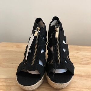 Merona (Target) Black Wedge Sandals